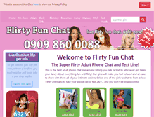 Tablet Screenshot of flirtyfunchat.com